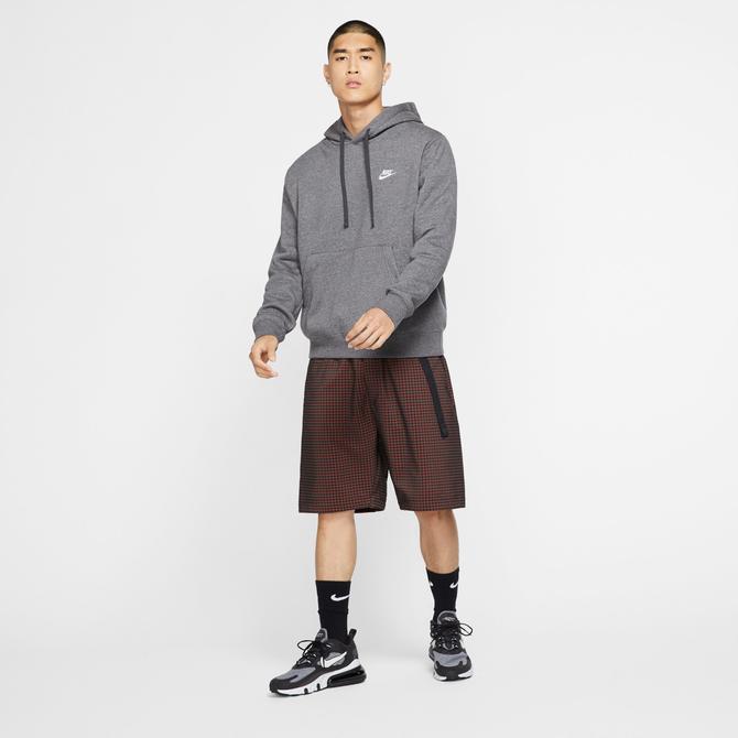 Nike Sportswear Club Fleece Kapüşonlu Erkek Gri Sweatshirt