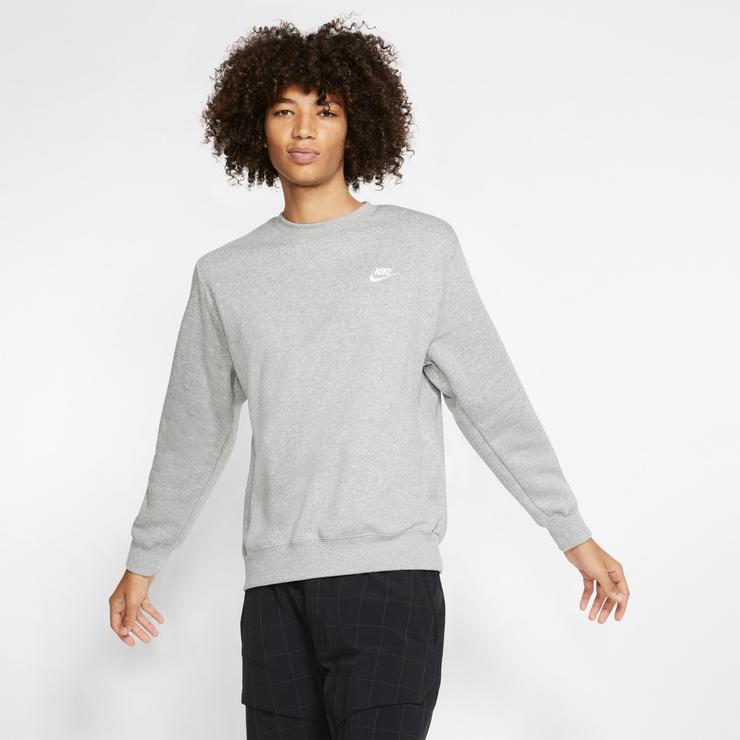 Nike Sportswear Club Fleece Sweatshirt Erkek Gri Sweatshirt