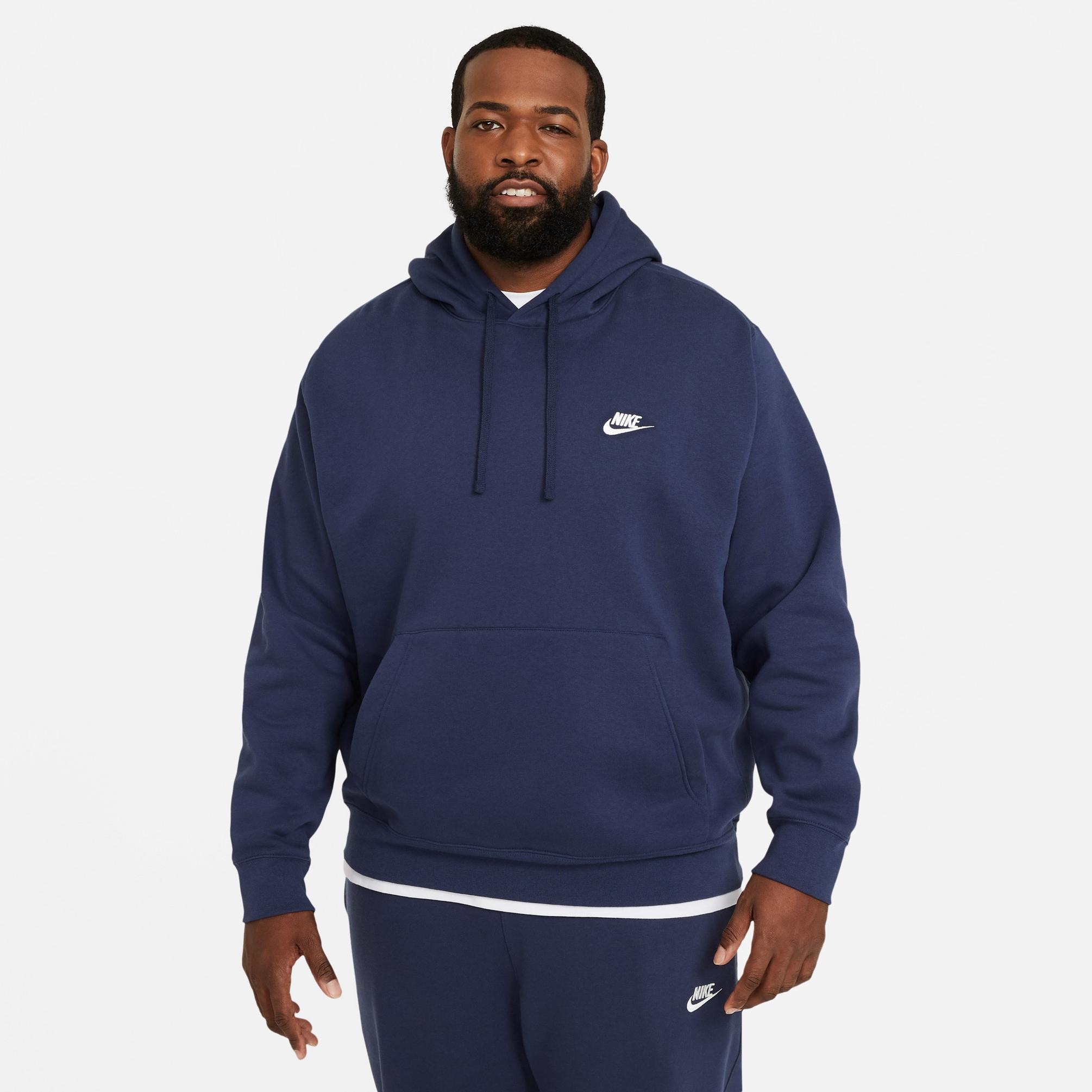  Nike Sportswear Club Fleece Kapüşonlu Erkek Lacivert Sweatshirt