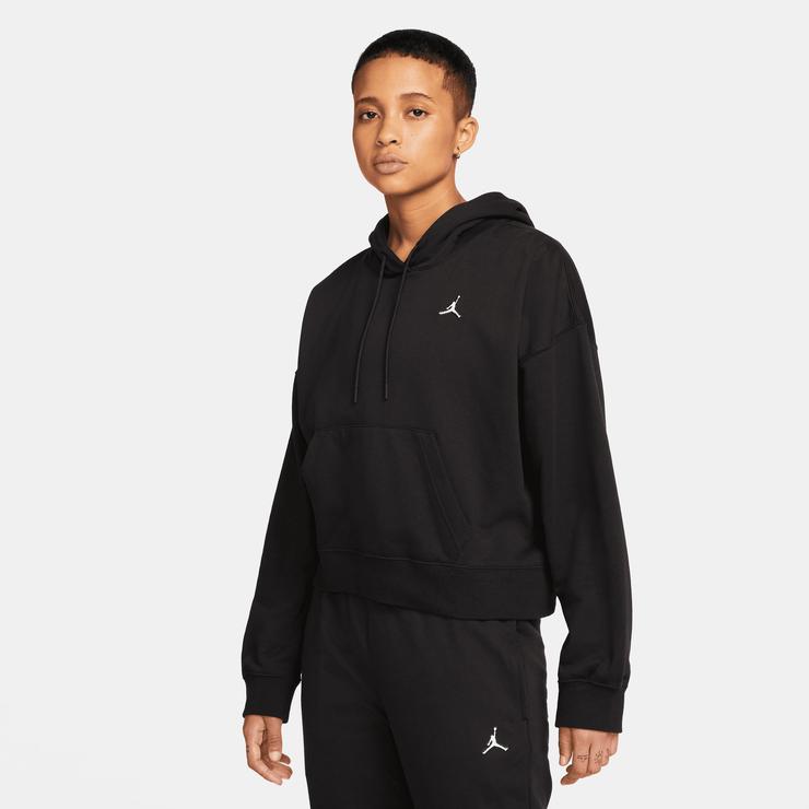 Jordan Essentialen Fleece Hoodie Core Kadın Siyah Sweatshirt