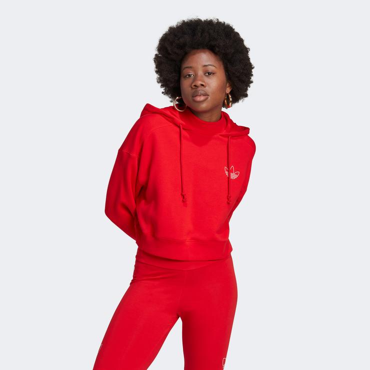 adidas Adicolor Kadın Kırmızı Sweatshirt
