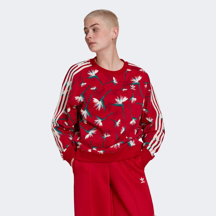 adidas Crew Kadın Kırmızı Sweatshirt