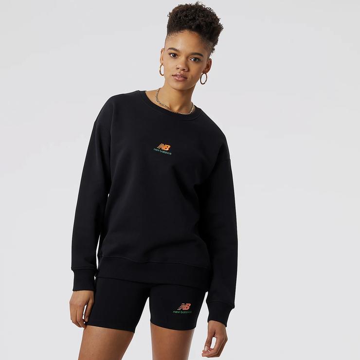 New Balance Athletics Kim Van Vuuren Kadın Siyah Sweatshirt