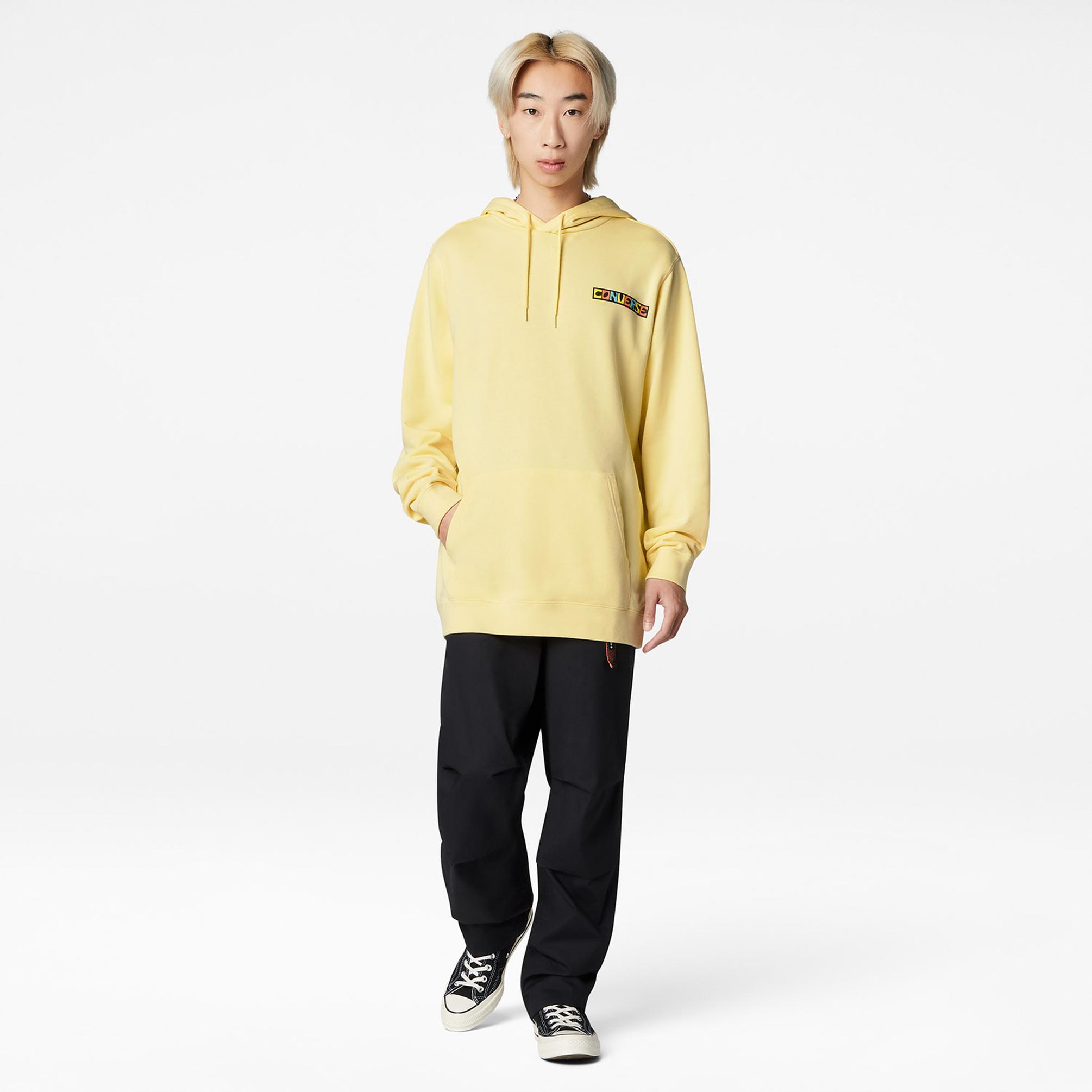  Converse Desert Daydream Pullover Graphic Erkek Sarı Sweatshirt