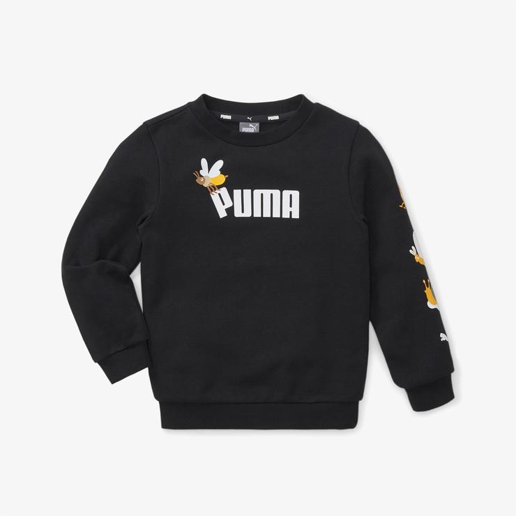 Puma Small World Crew Çocuk Siyah Sweatshirt