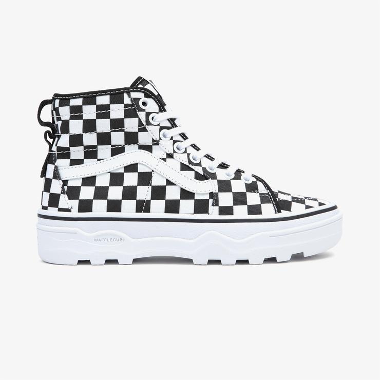 Vans Ua Sentry Sk8-Hi Checkerboard Kadın Siyah Sneaker