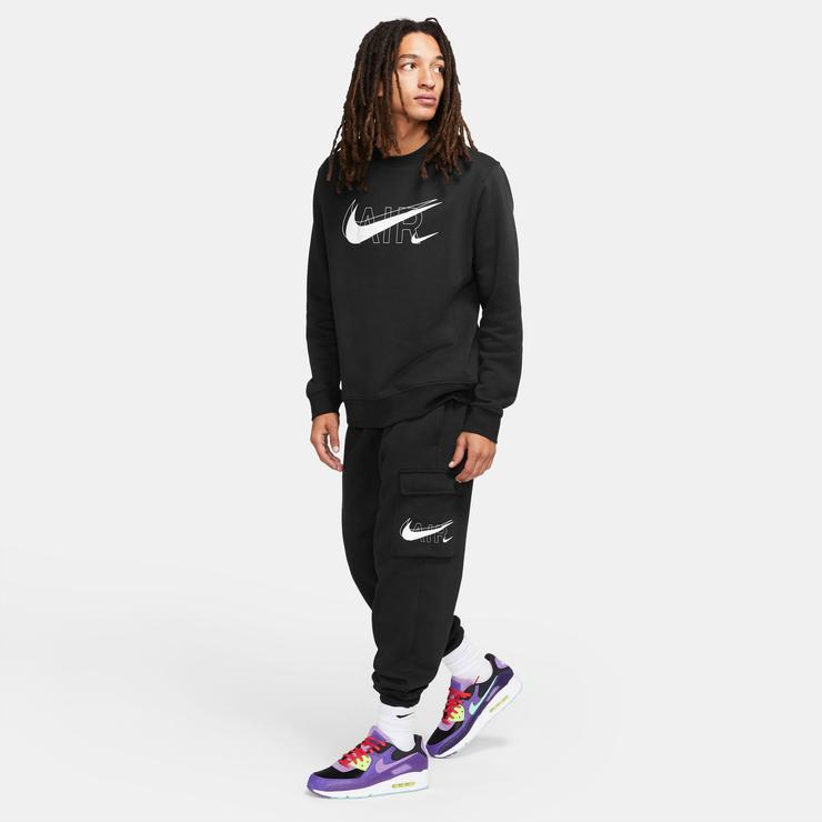 Nike Sportswear Cargo Air Print Pack Erkek Siyah Eşofman Altı
