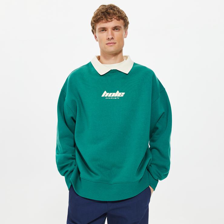 Holeacademıe Basic Erkek Yeşil Sweatshirt