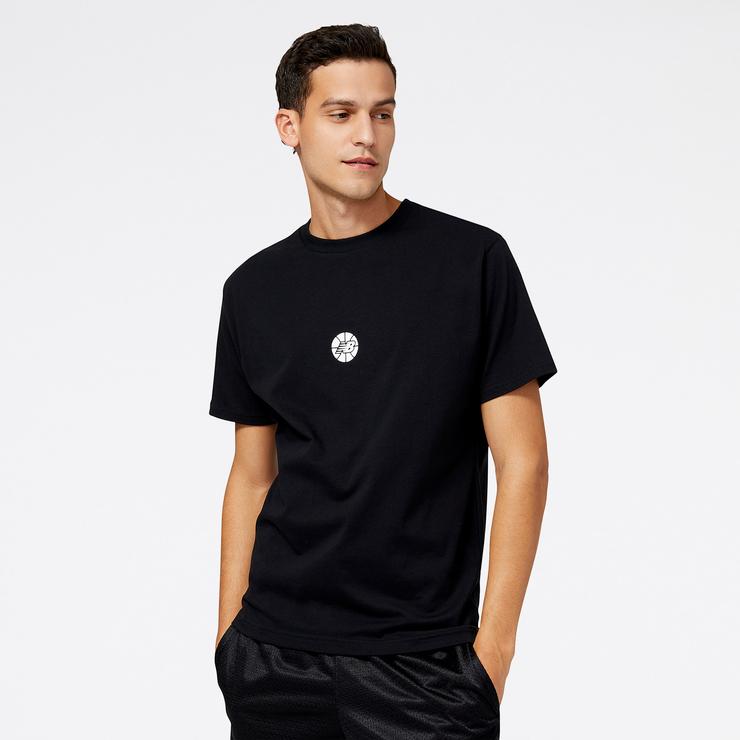 New Balance Hoops Essentials Erkek Siyah T-Shirt