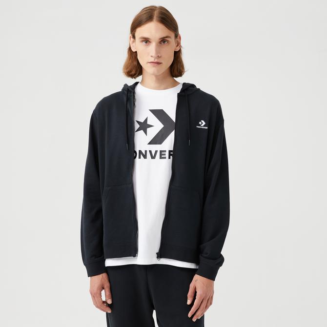  Converse Go-To Embroidered Star Chevron Unisex Siyah Sweatshirt