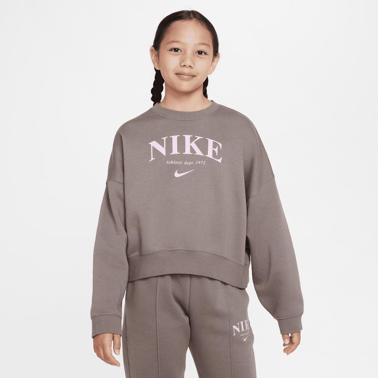 Nike Sportswear Trend Fleece Genç Çocuk Koyu Gri Sweatshirt