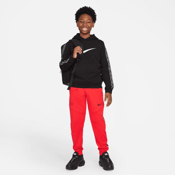 Nike Sportswear Repeat Fleece Genç Çocuk Kapüşonlu Siyah Sweatshirt