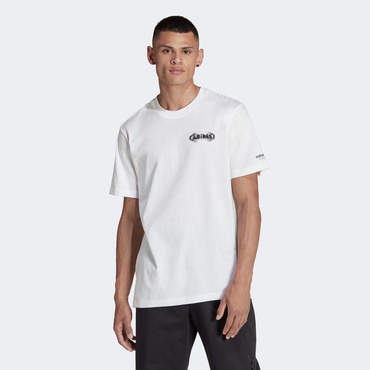 adidas Adicolor Erkek Beyaz T-Shirt