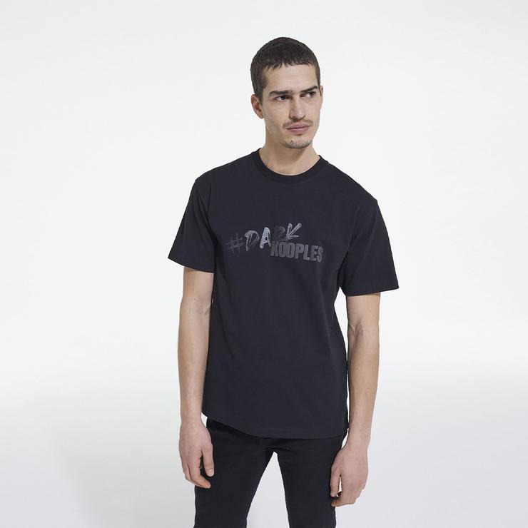 The Kooples Graphic Erkek Siyah T-Shirt
