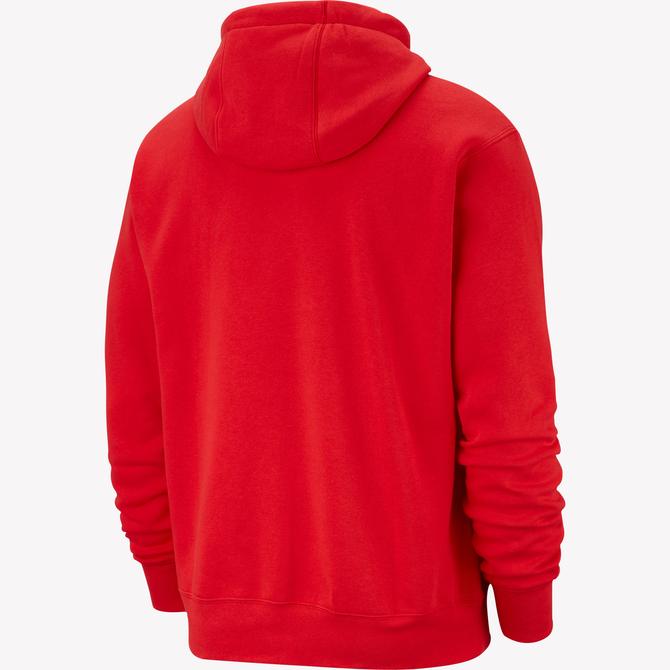  Nike Sportswear Club Fleece Erkek Kırmızı Hoodie