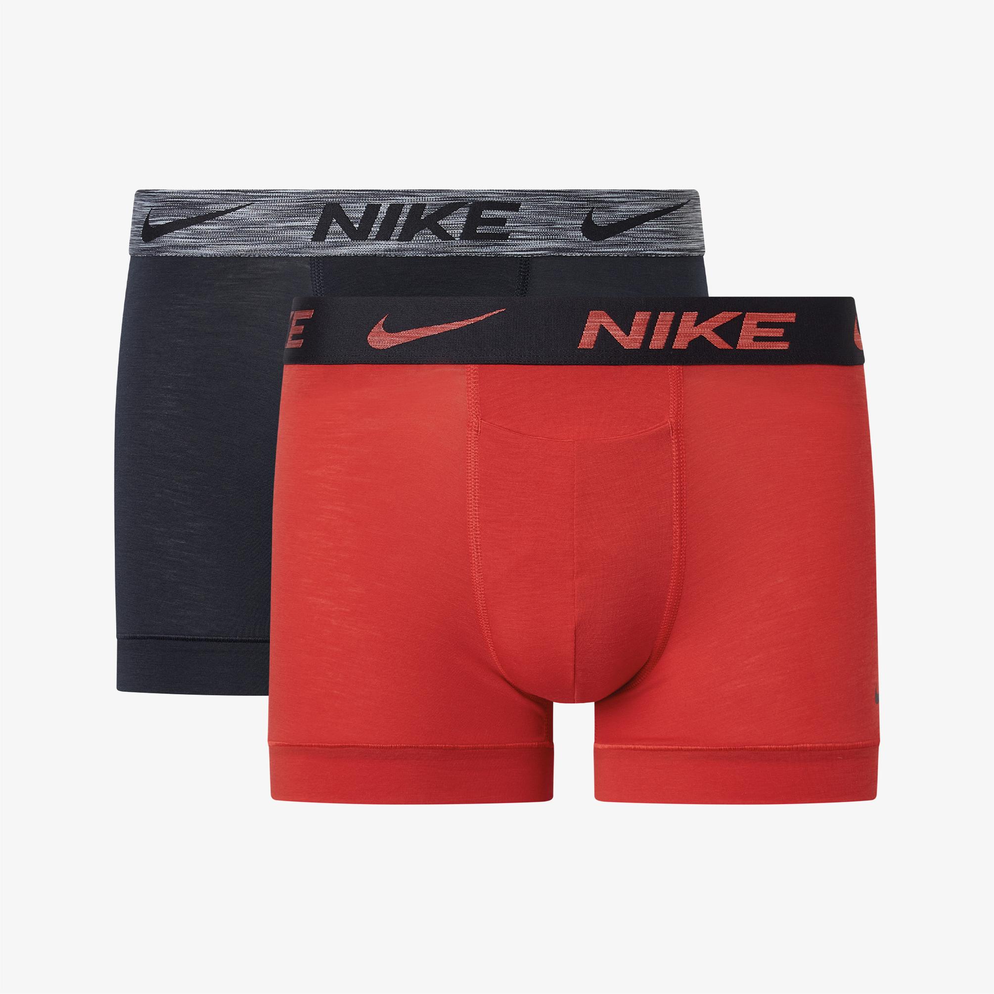  Nike Trunk 2'li Erkek Siyah/Gri Boxer