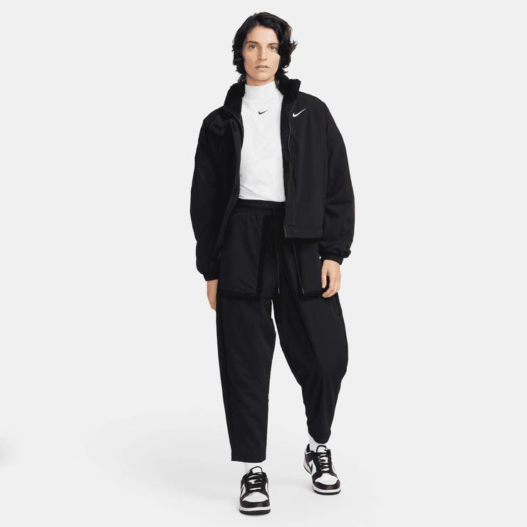 Nike Sportswear Essential Fleece Kadın Siyah Ceket