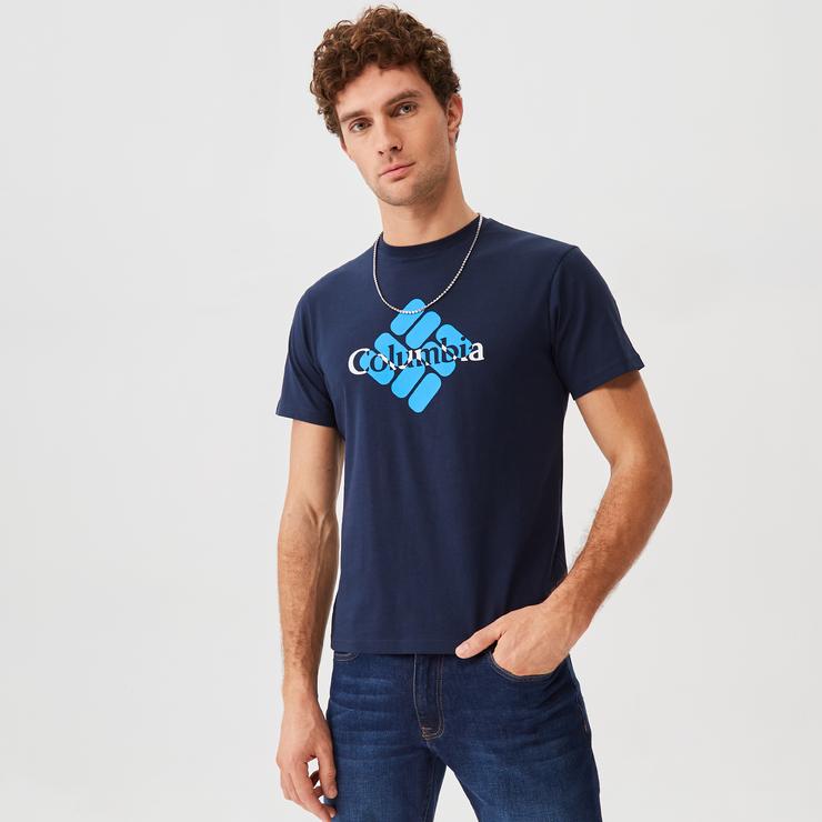 Columbia CSC Basic Centered Gem Erkek Lacivert T-Shirt