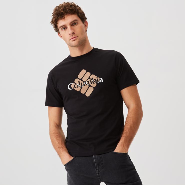 Columbia CSC Basic Centered Gem Erkek Siyah T-Shirt