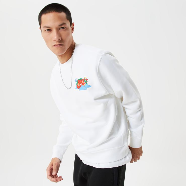 Nike Sportswear Erkek Beyaz Sweatshirt
