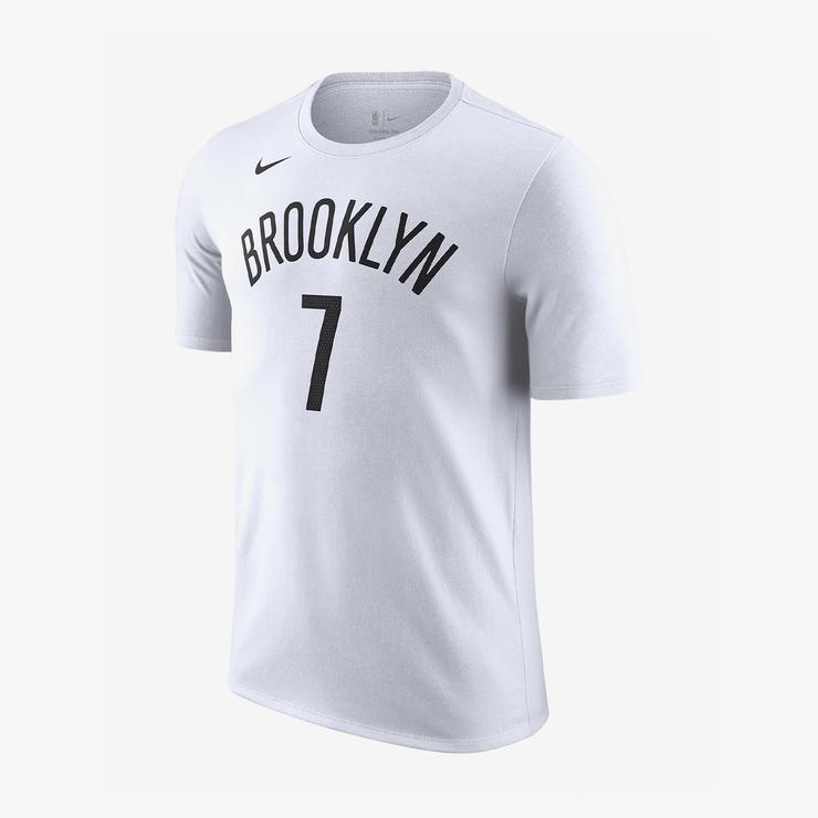 Nike Brooklyn Nets NBA Erkek Beyaz T-shirt