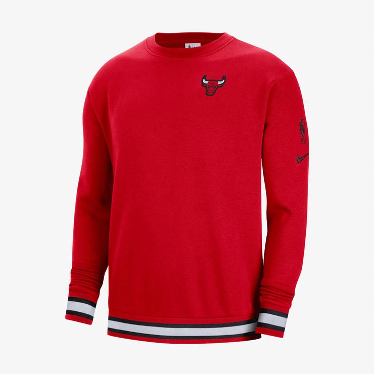 Nike Courtside Chicago Bulls Erkek Kırmızı Sweatshirt