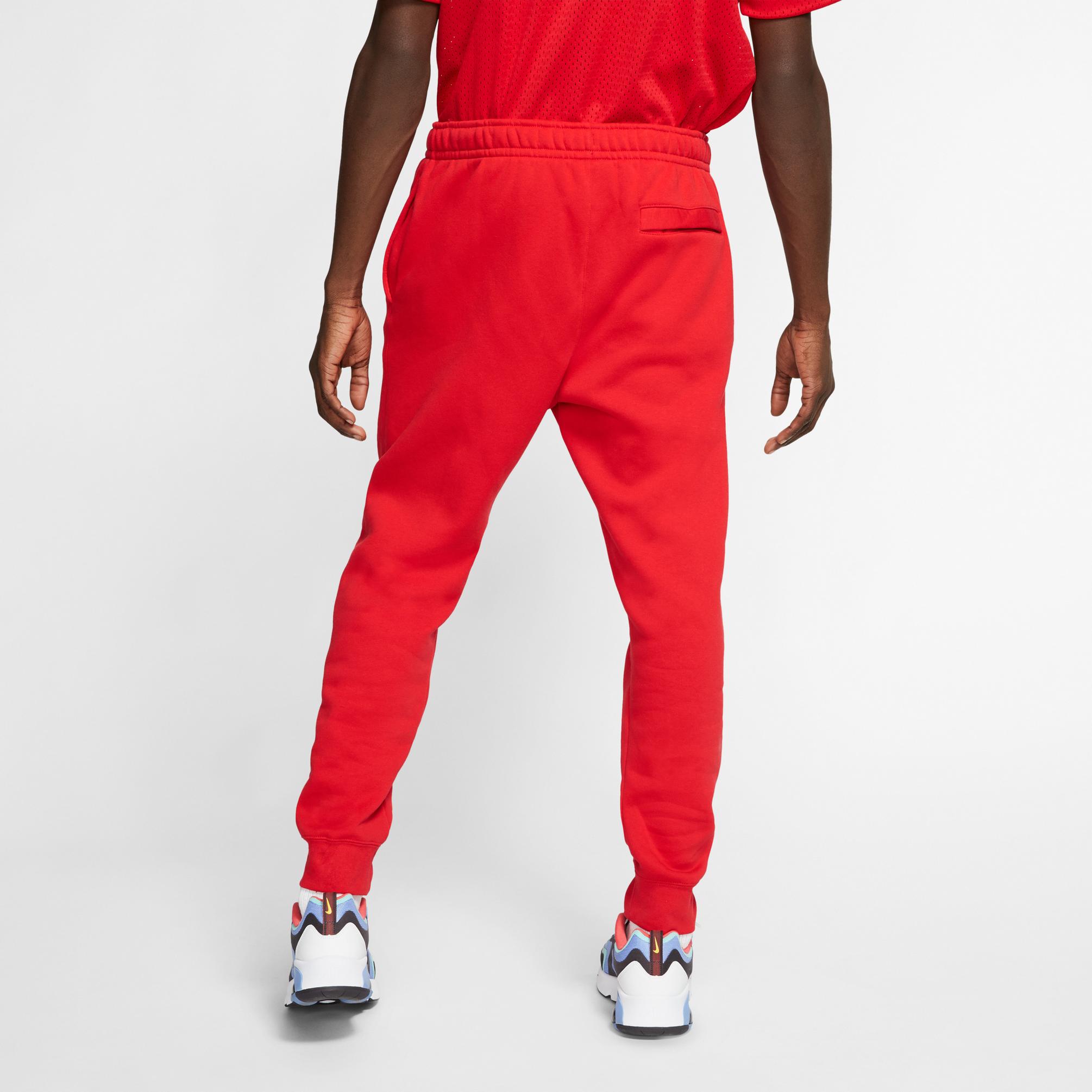  Nike Sportswear Club Fleece Erkek Kırmızı Eşofman Altı