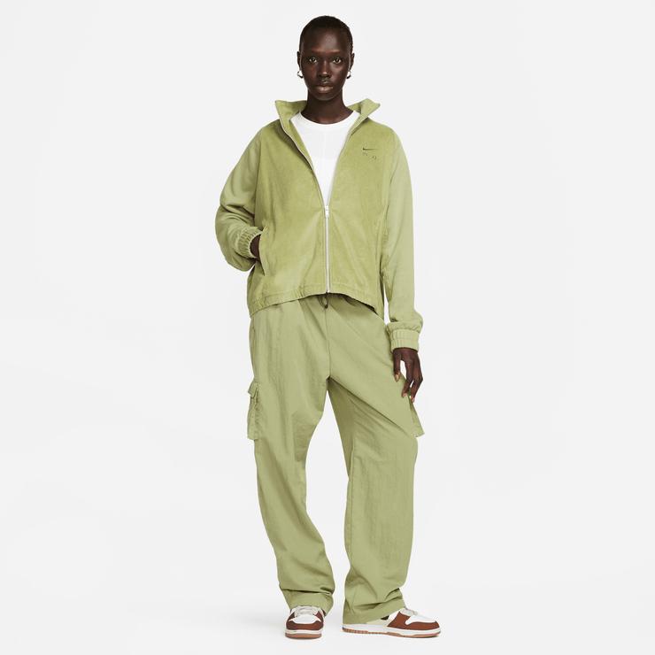 Nike Air Corduroy Fleece Full-Zip Kadın Yeşil Ceket