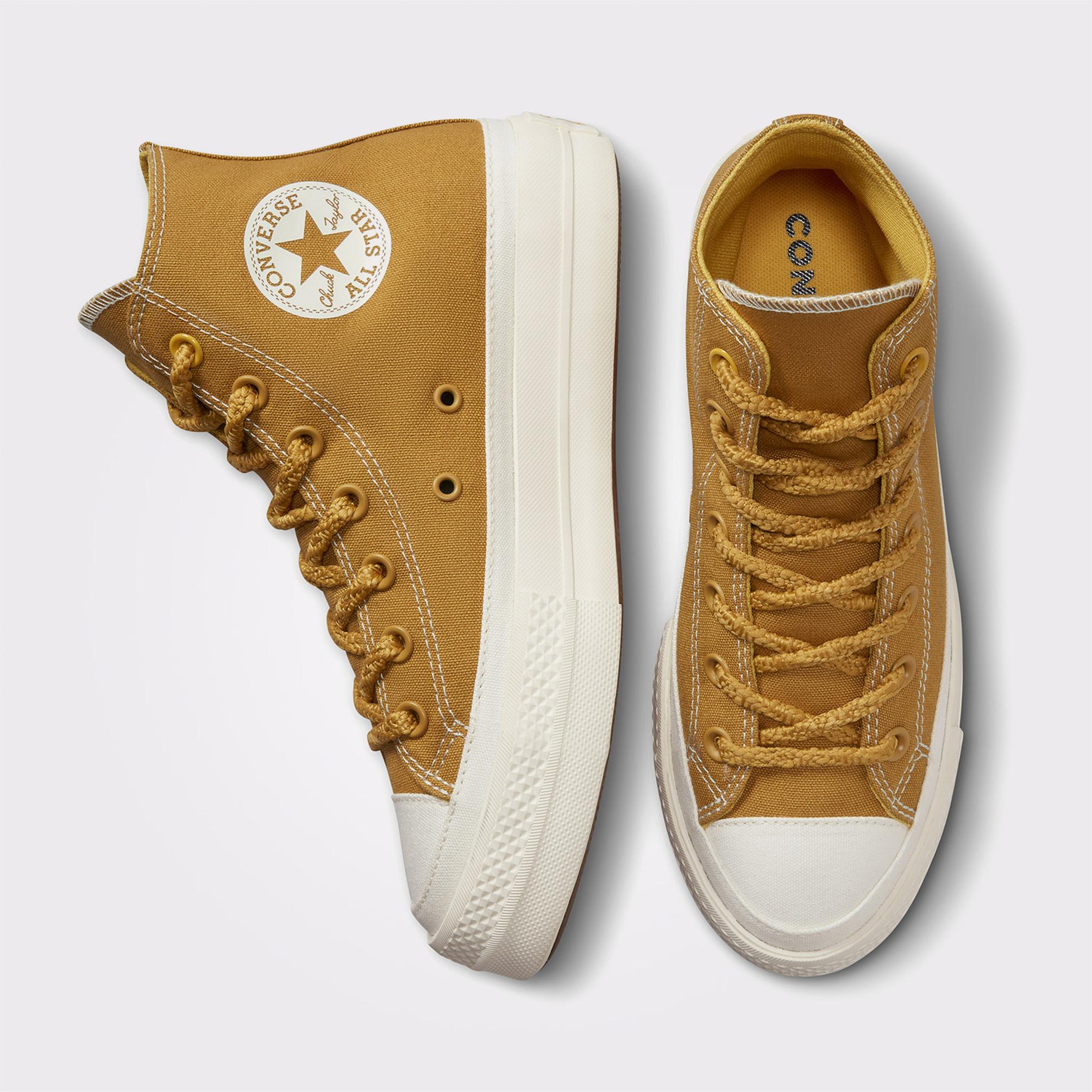  Converse Chuck Taylor All Star Lift Platform Workwear Kadın Turuncu Sneaker