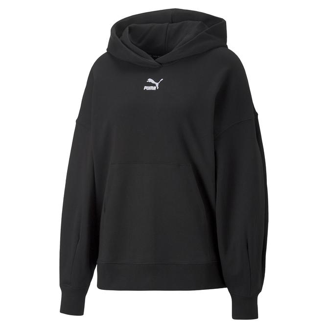  Puma Classics Oversized Hoodie Kadın Siyah Sweatshirt