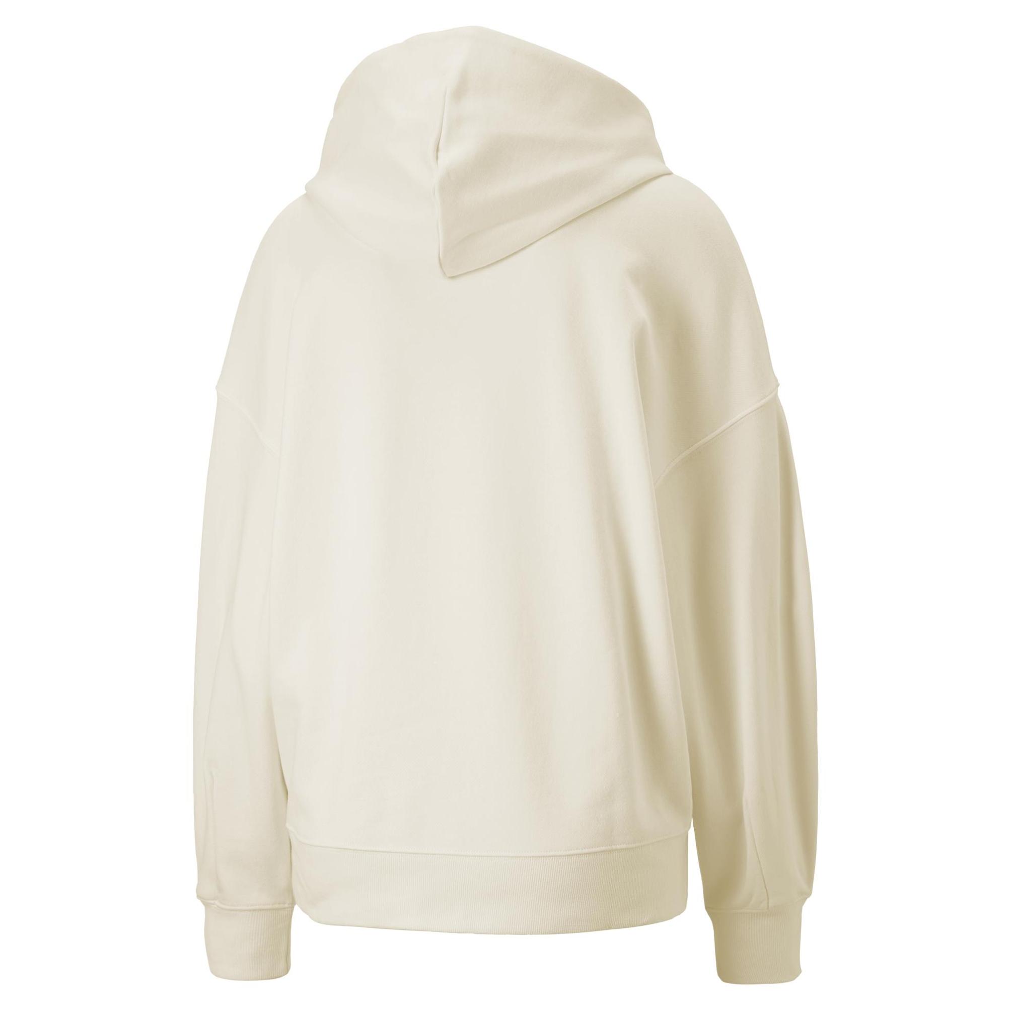  Puma Classics Oversized Hoodie Kadın Beyaz Sweatshirt