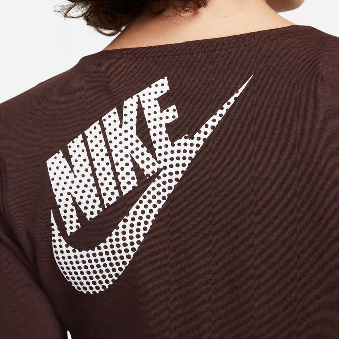  Nike Sportswear Crop Top Kadın Kahverengi T-Shirt