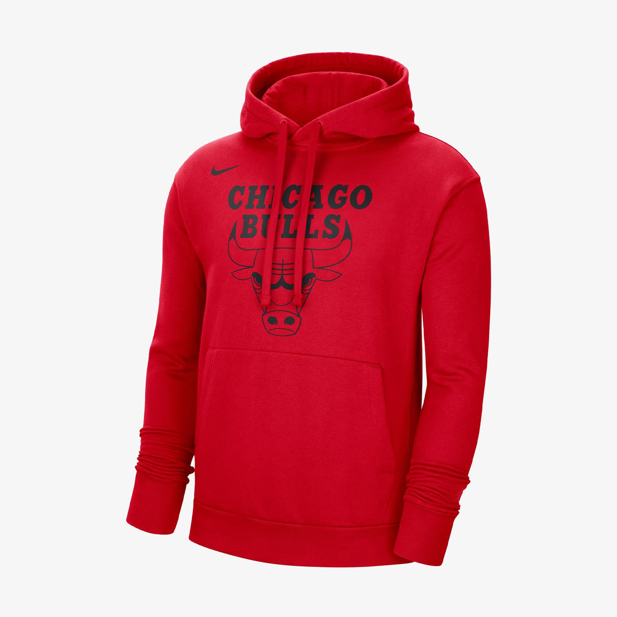  Nike Chicago Bulls NBA Erkek Kırmızı Hoodie